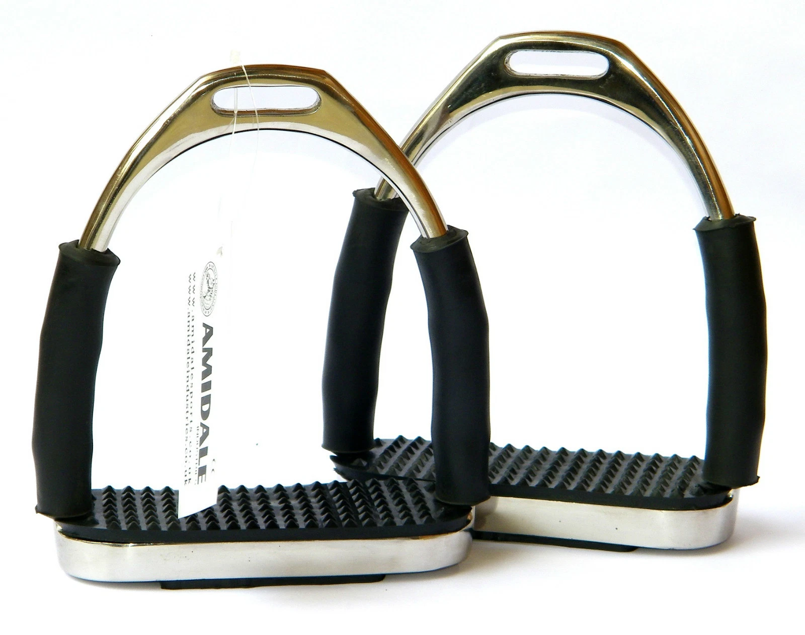 Amidale FOUR WAY FLEXI SAFETY STIRRUPS IRON SS FOUR WAY MOVEMENT FREE KEYRING