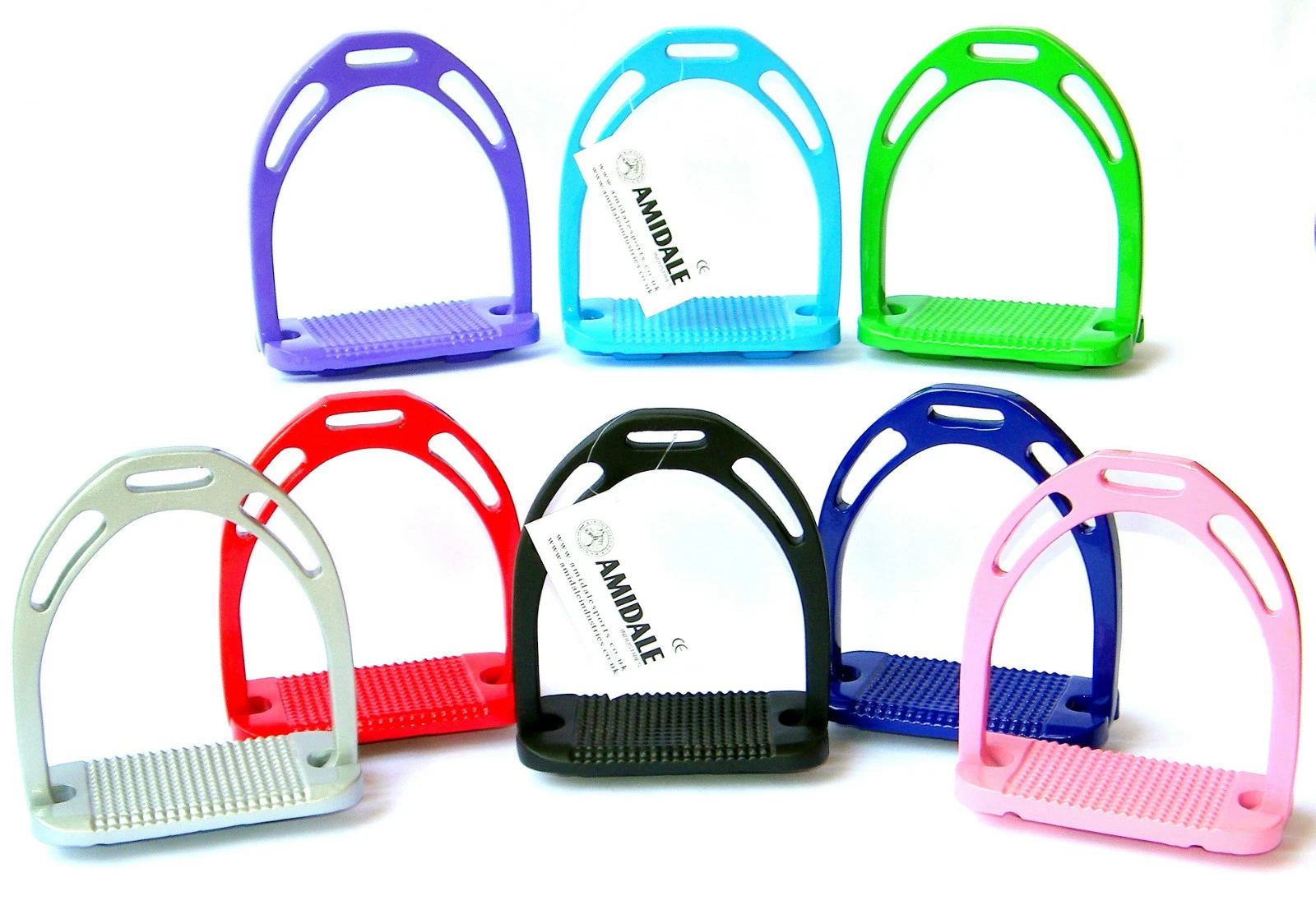 JINN ALUMINUM STIRRUPS HORSE RIDING EQUESTRIAN LIGHT WEIGHT 8 COLOURS BNWT