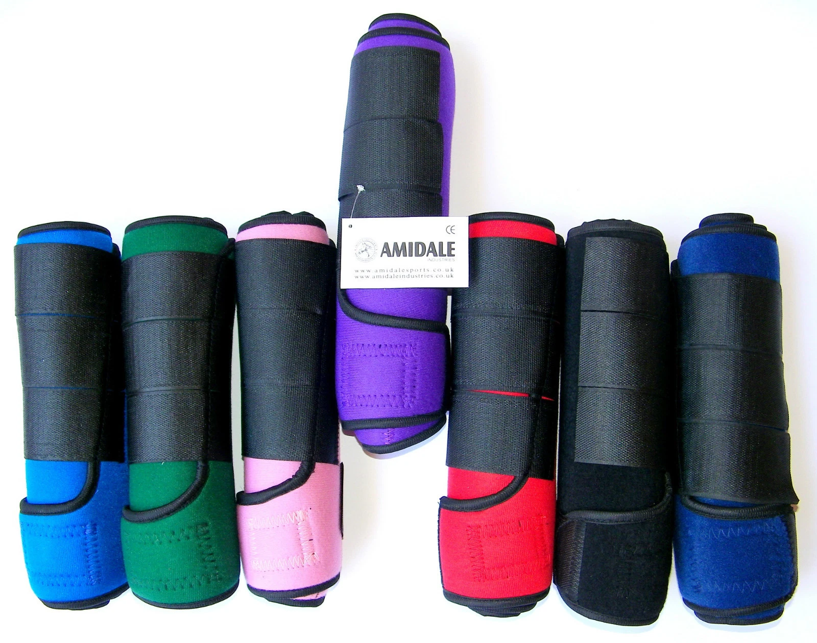 MEDICINE BRUSHING SUPPORT BOOTS HORSE EQUESTRIAN NEW 10 COLORS AMIDALE SPORTS