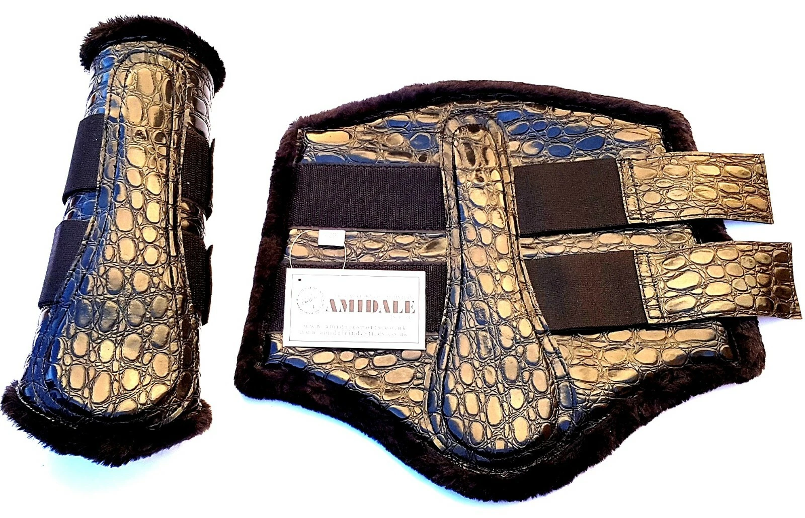 Amidale Brushing boot Crocodile design Bnwt Black Colour