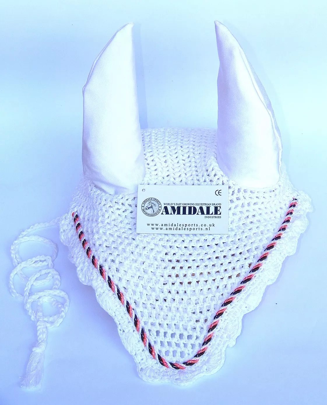 EAR NET FLY VEIL CROCHET LARGE HORSE RIDING EQUESTRIAN FROM AMIDALE