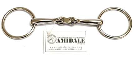 LOOSE RING HORSE BIT STAINLESS STEEL FRENCH FLAT LINK AMIDALE SPORTS BNWT