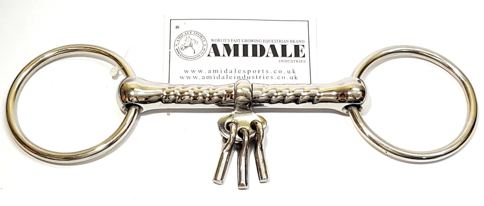 Mouthing breaking bit with players for young horse BRAND NEW